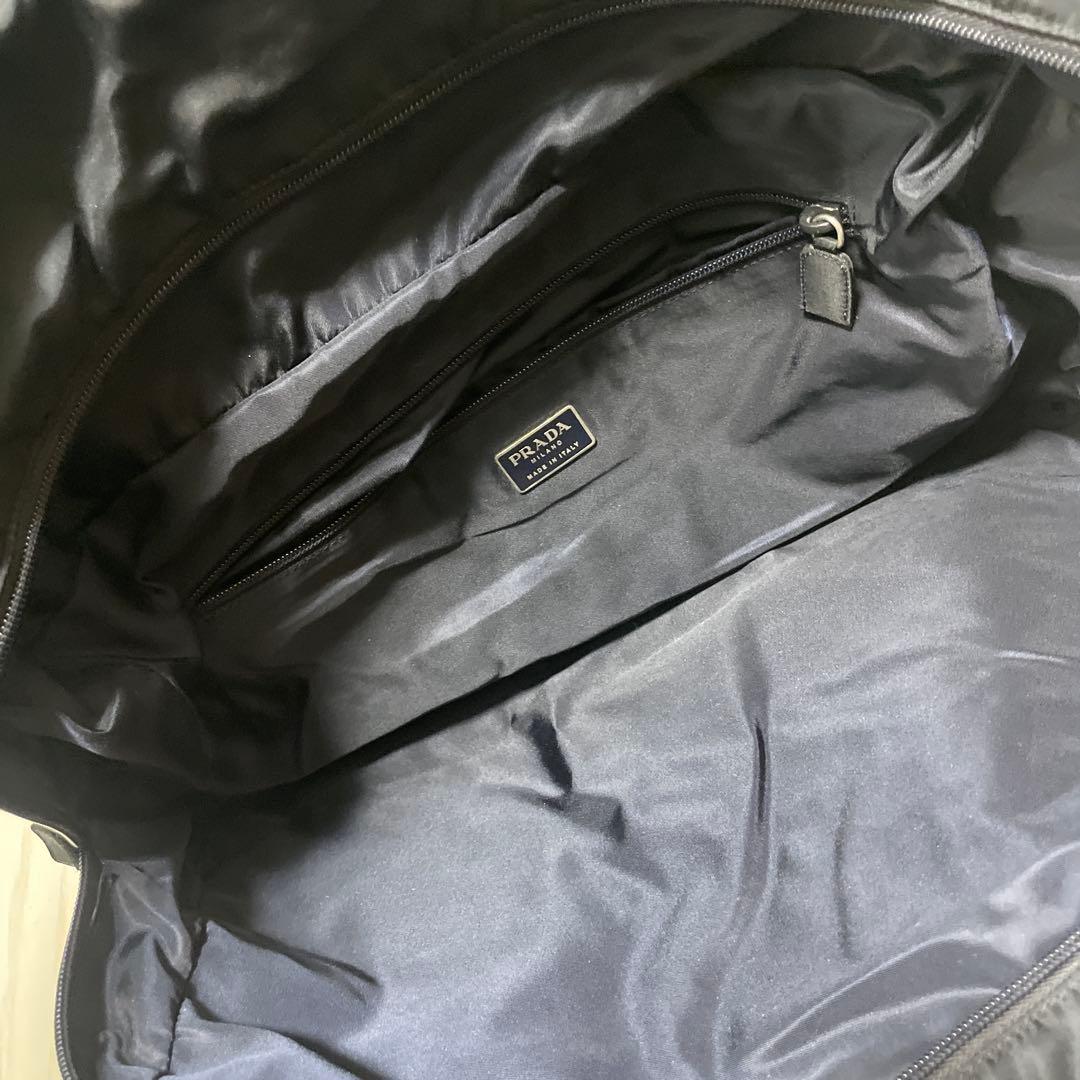 PRADA ボストンバッグ ネイビー 濃紺