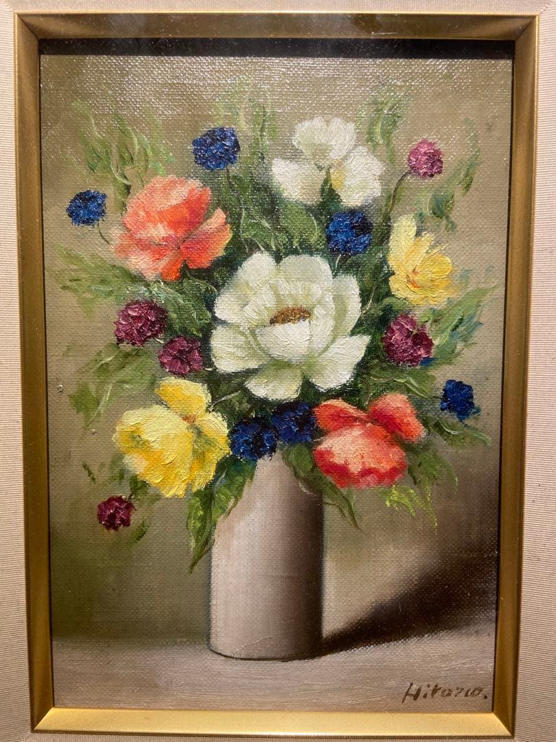 肉質画 【花】サインあり