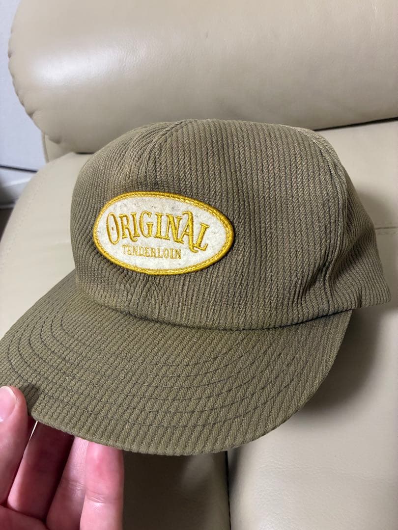 Tenderloin キャップ オリーブ コーデュロイ - メルカリ
