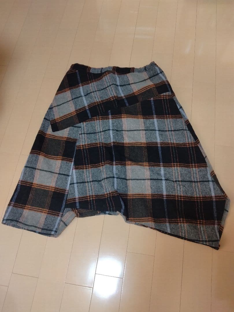 Y's ウールチェックサルエルパンツ　ワイズ　LIMIfeu　ヨウジヤマモト