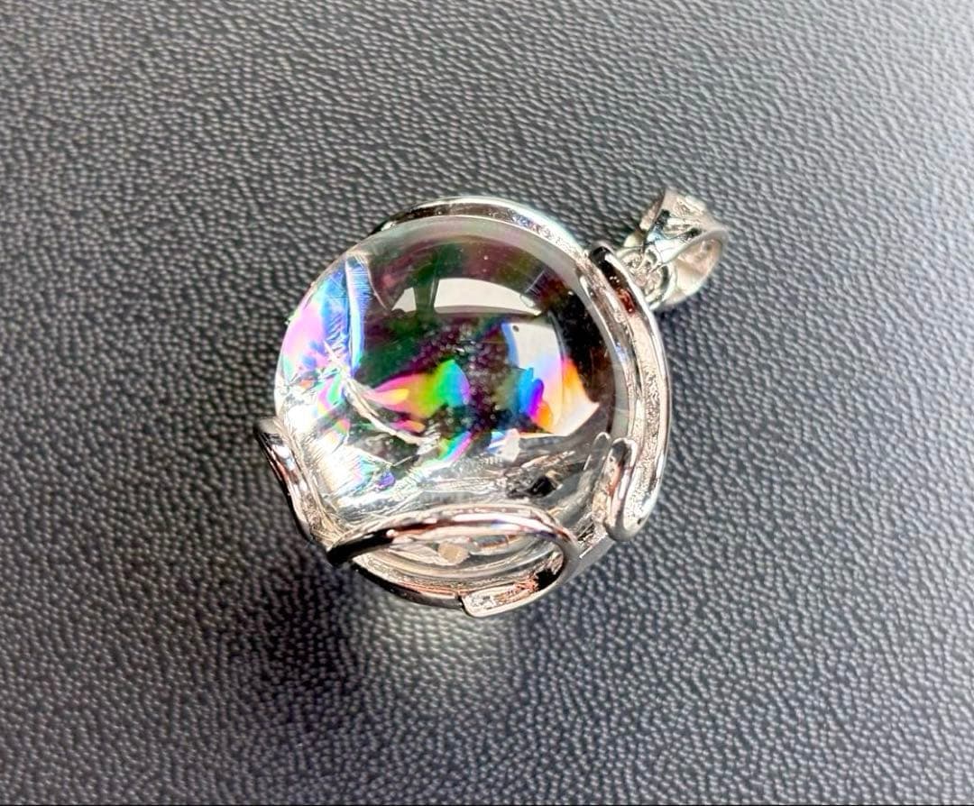 椿　永遠の愛を願う水晶の究極形態　虹のマスターウラルレムリアンスフィアPT