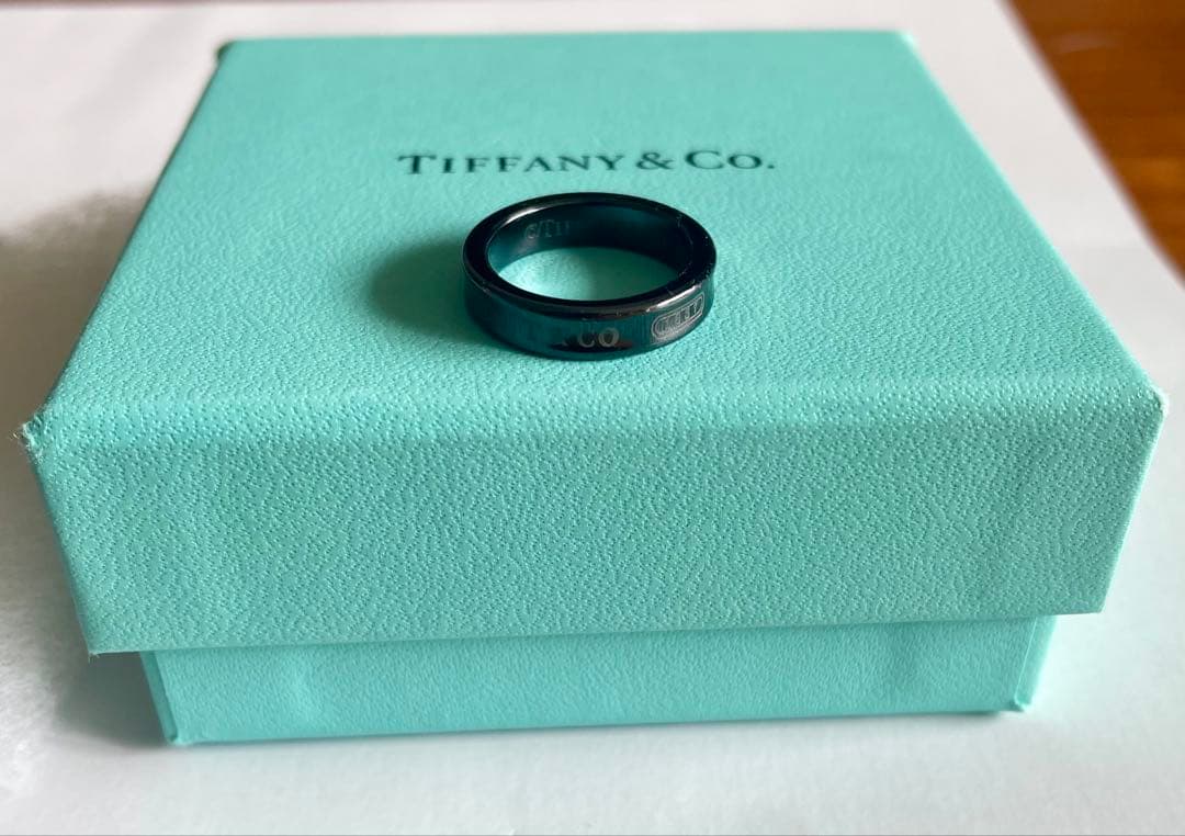 TIFFANY&CO. ティファニー 1837 チタン ナローリング ブラック