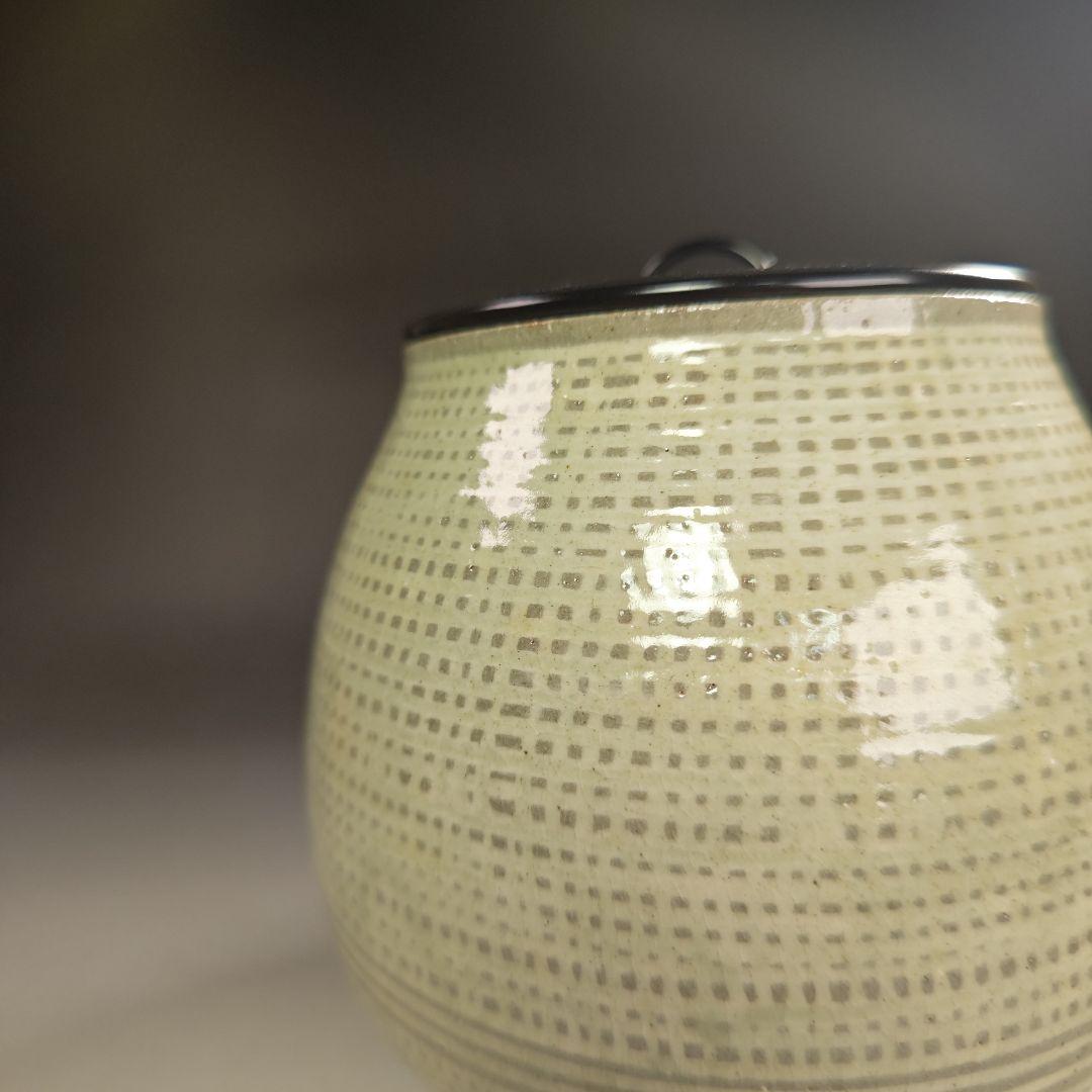 ウ294 水指『福森比路志』『三島芋頭水指 共箱』茶道具