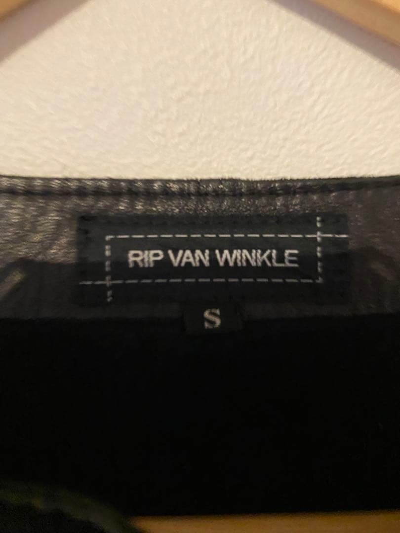 rip van winkle レザー プルオーバー ライダース ジャケット