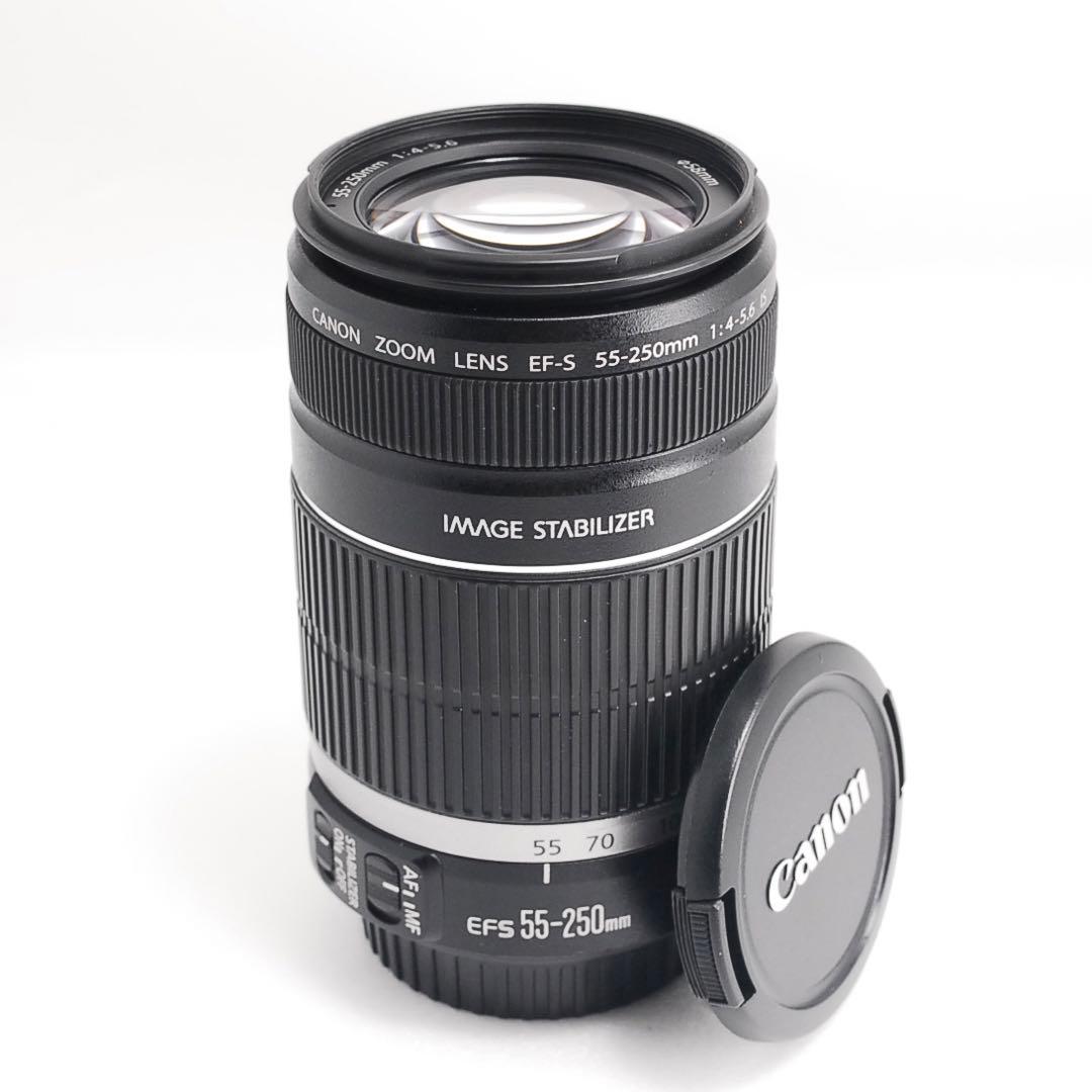 超望遠ズーム対応！ Canon 55-250mm IS STM 美品レンズ