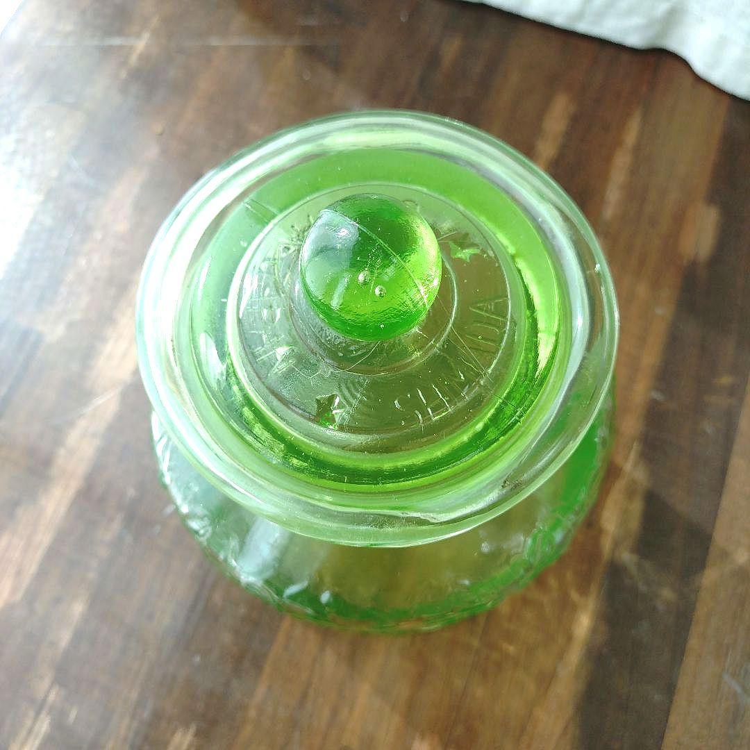 アンティーク 飴屋瓶 あめや瓶 ウランガラス和ガラス 菓子瓶 古道具