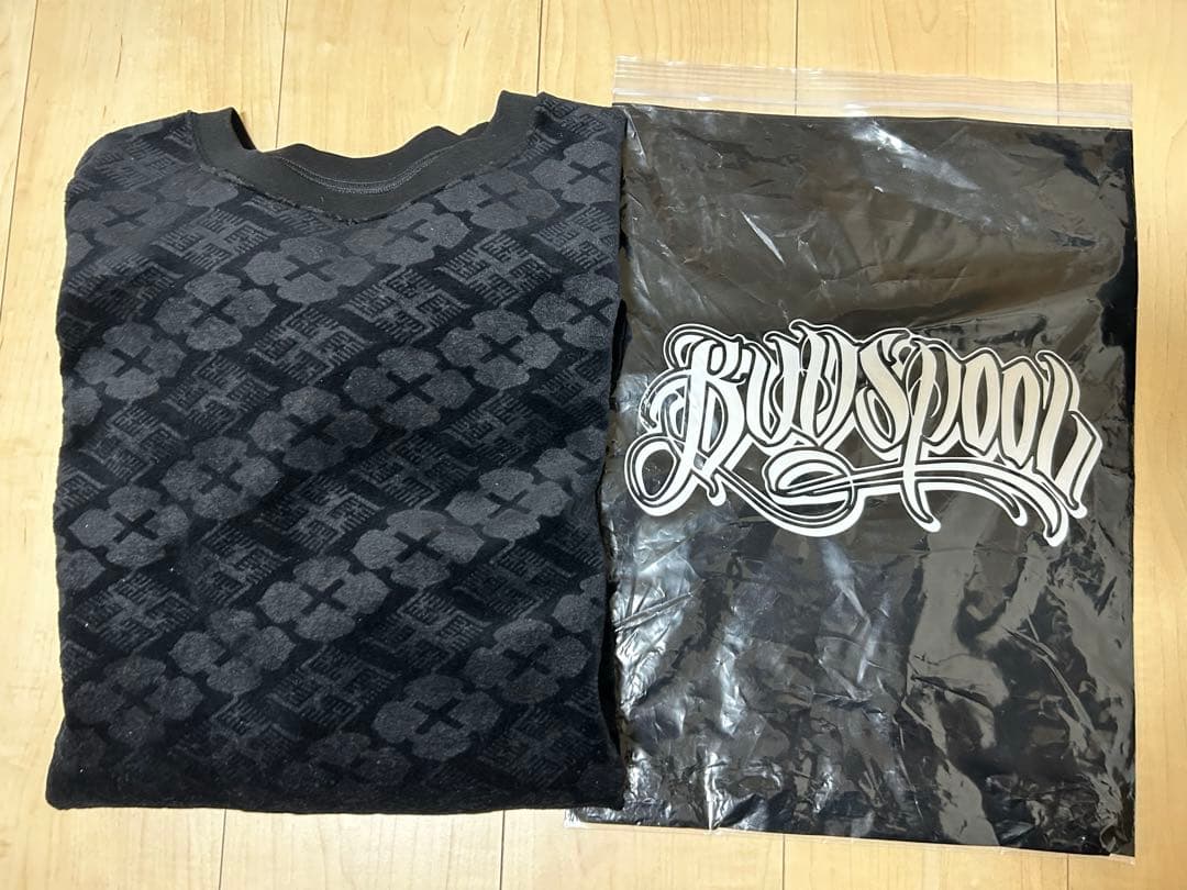 GAKKIN × BUDSPOOL 花罰家紋 VELOUR S/S TEE