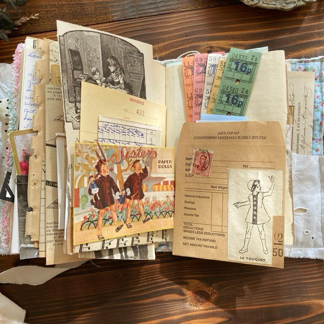 junkjournal ジャンクジャーナル雑記帳　エフェメラセット