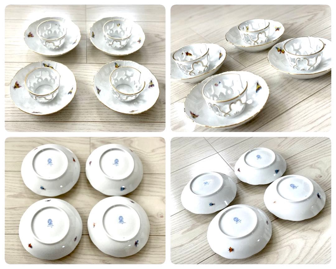 ヘレンド　HEREND ロスチャイルドバード　チョコレート　C&S 12客セット