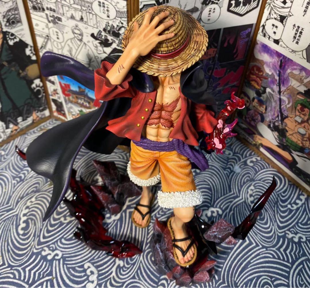 ワンピース LX-STUDIO 四皇 ルフィ フィギュア - メルカリ