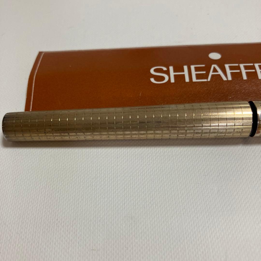 SHEAFFER 万年筆 タルガ 1007 チェッカー ゴールドプレート 旧型