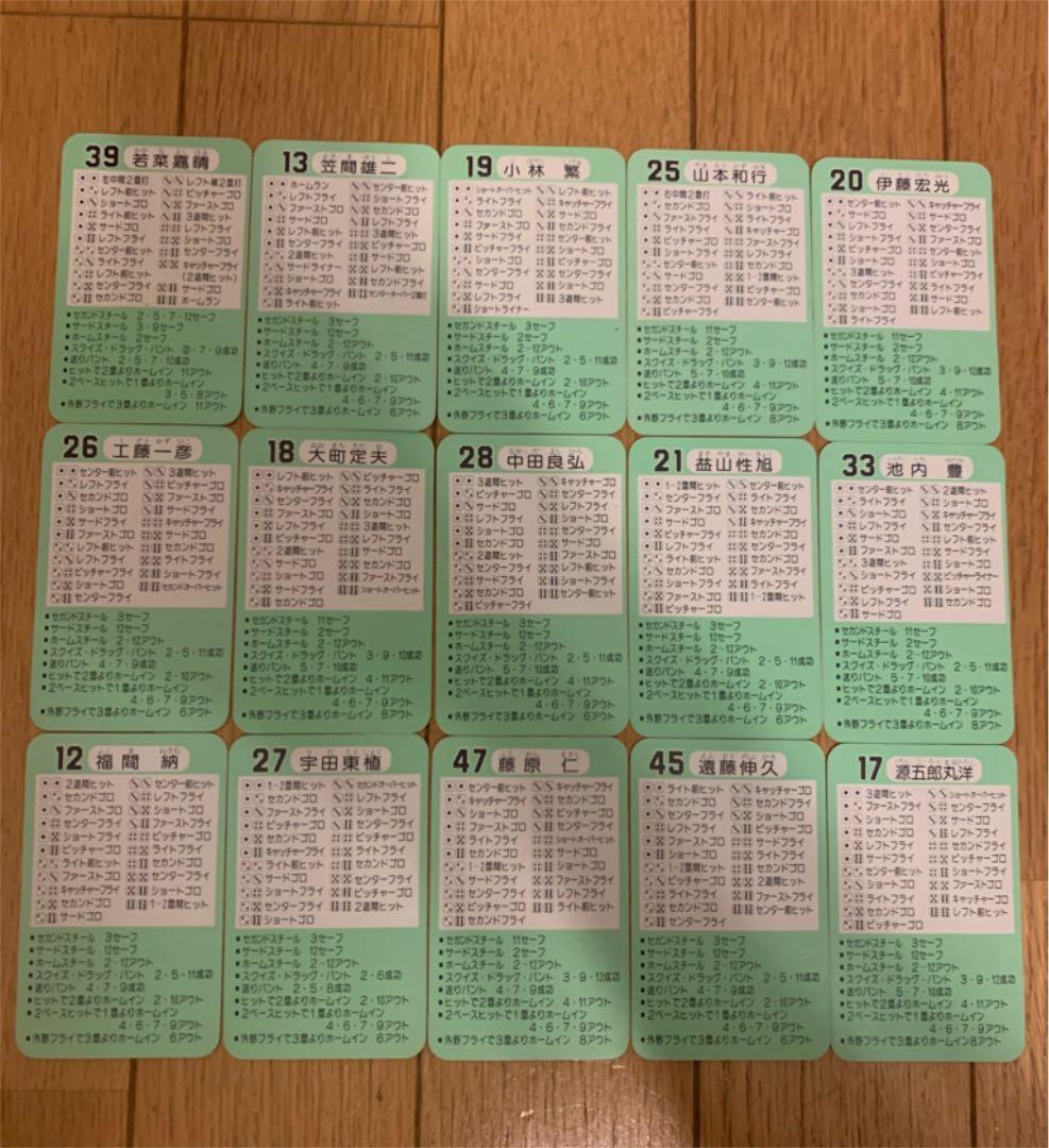 タカラプロ野球カード 昭和レトロ57年度 阪神タイガース 30枚セット