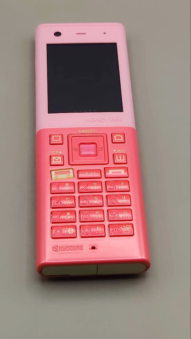 WILLCOM HONEY BEE5 WX07K 京セラ ピンク 携帯電話