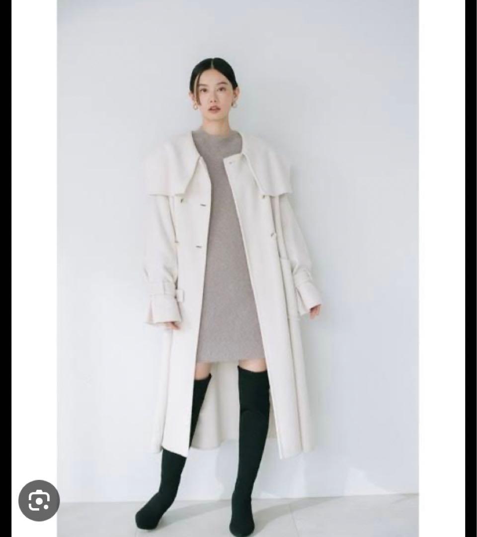 スナイデル snidel ロングコート ホワイト スナイデル＞冬のコート