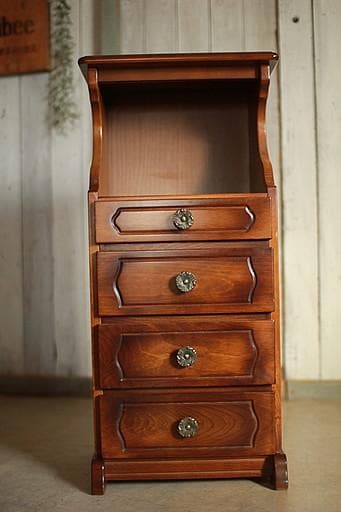 カリモク家具 コロニアル 電話台 小引き出し4段 飾り台 花台