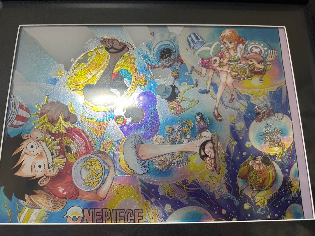 ワンピース 箔入りアクリルアート 連載27周年突破記念Ver. 原画商品