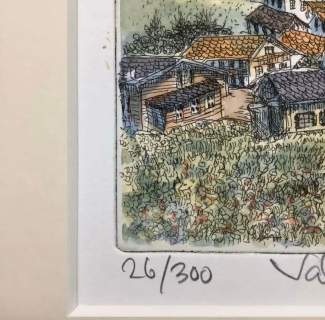 絵画・額縁・版画・織田 義郎・新品未使用・エッチング・ヴェルチーナ