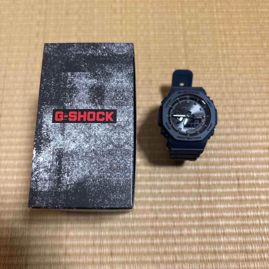 美品g-shock ソーラー ネイビー GA-B2100-2A 逆輸入海外モデル