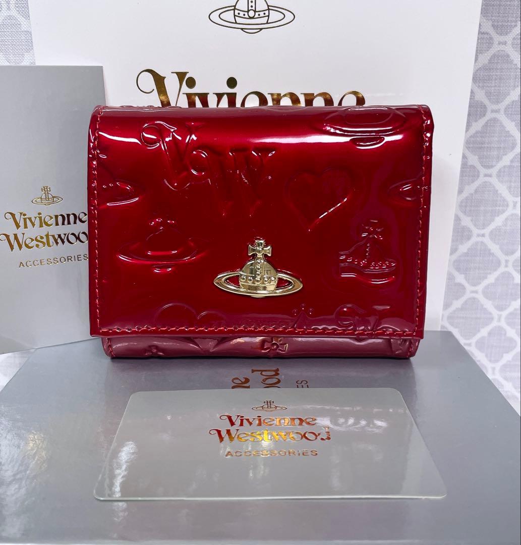 大人気✨️ショッパー付き】新品 Vivienne Westwood エナメル 赤