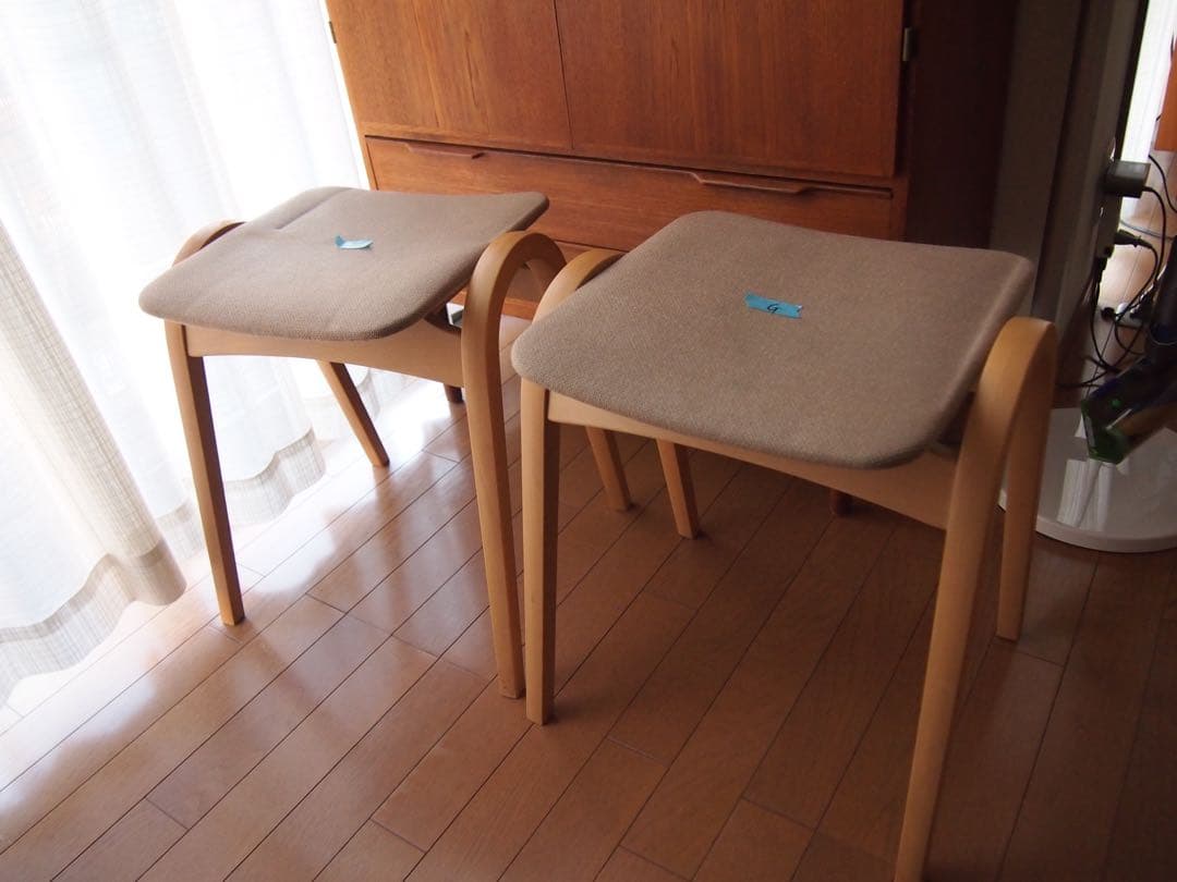 mopママさん専用 ミナペルホネン ハンドメイド 剣持 スツール 2脚セット