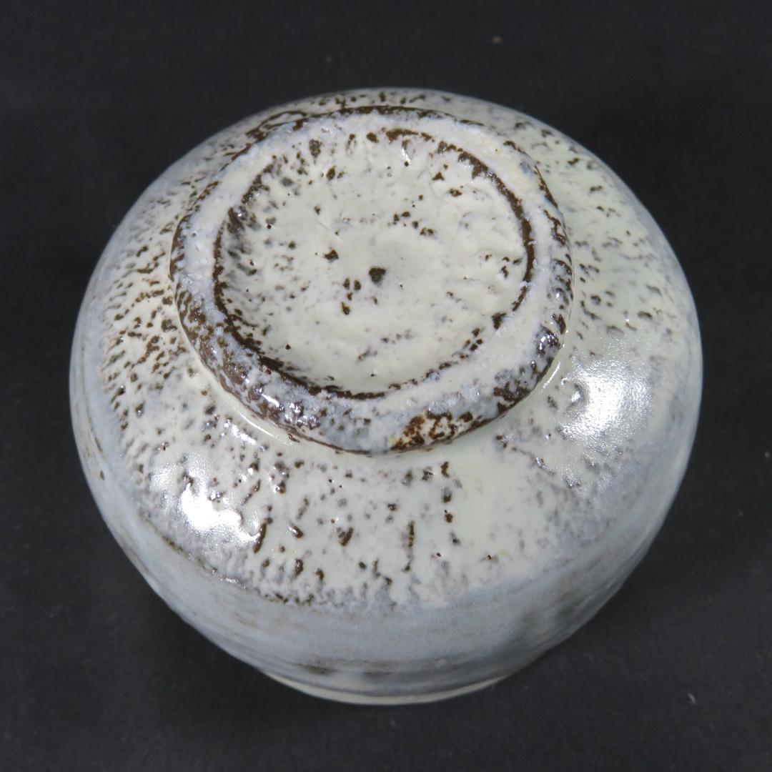 茶碗 萩焼 白本粉引 煌雪窯 清水啓功 木箱 共