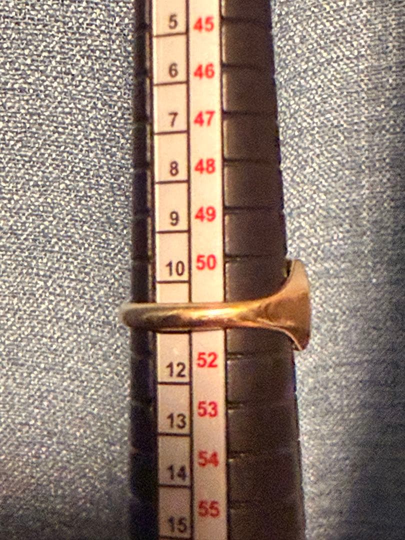 シグネットリング 9k 印台 約11号 約3g k10やk18好きの方是非