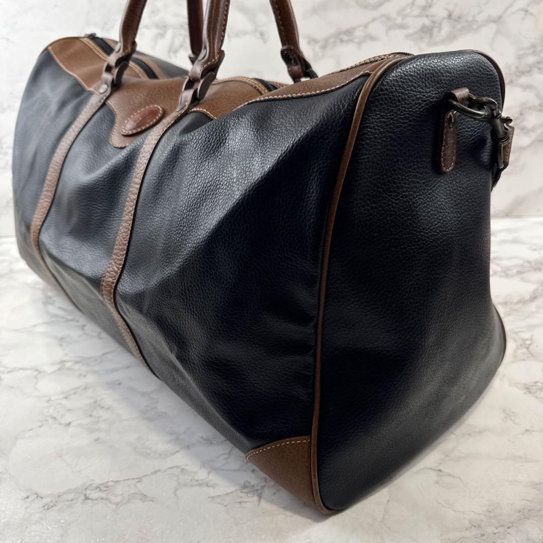 ヴィンテージ maruem マルエム 本革 レザー切替 ボストンバッグ 旅行