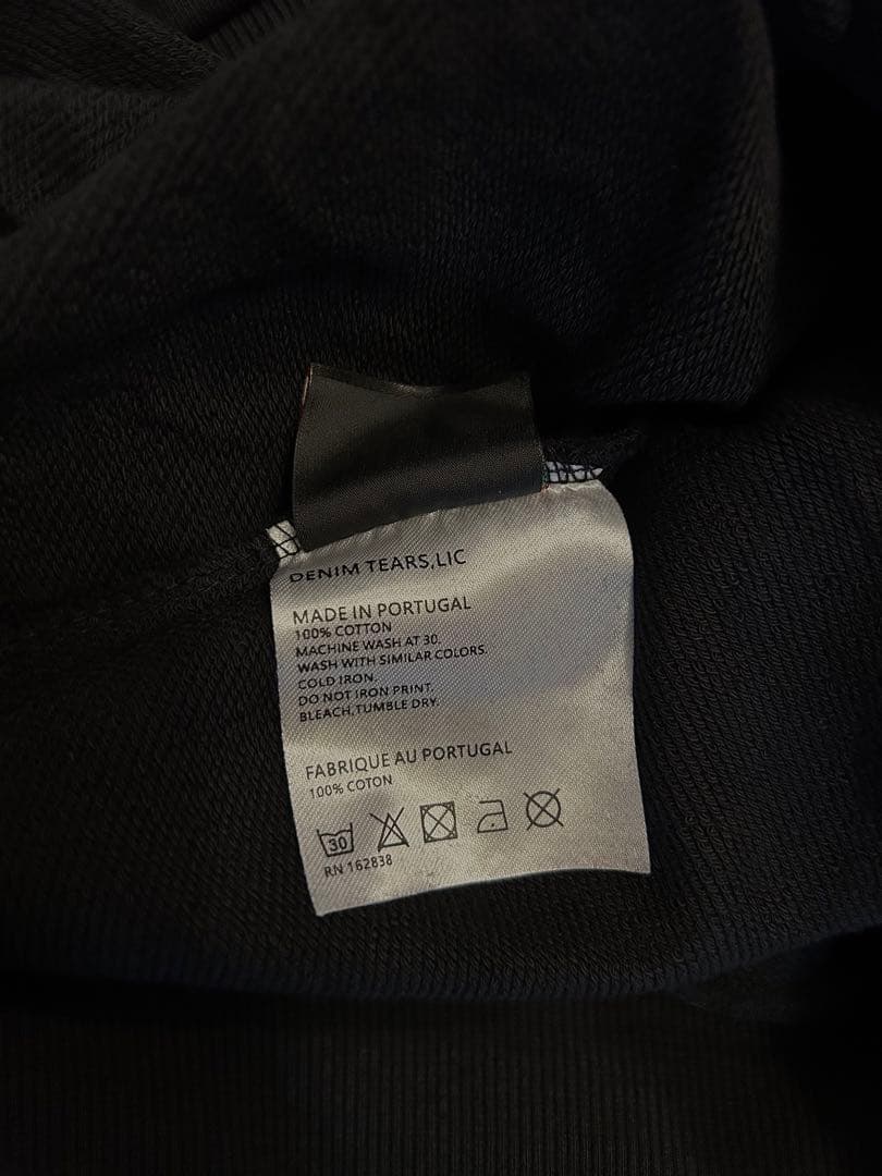 正規品　デニムティアーズ　パーカー　S 黒白 【24時間以内発送】