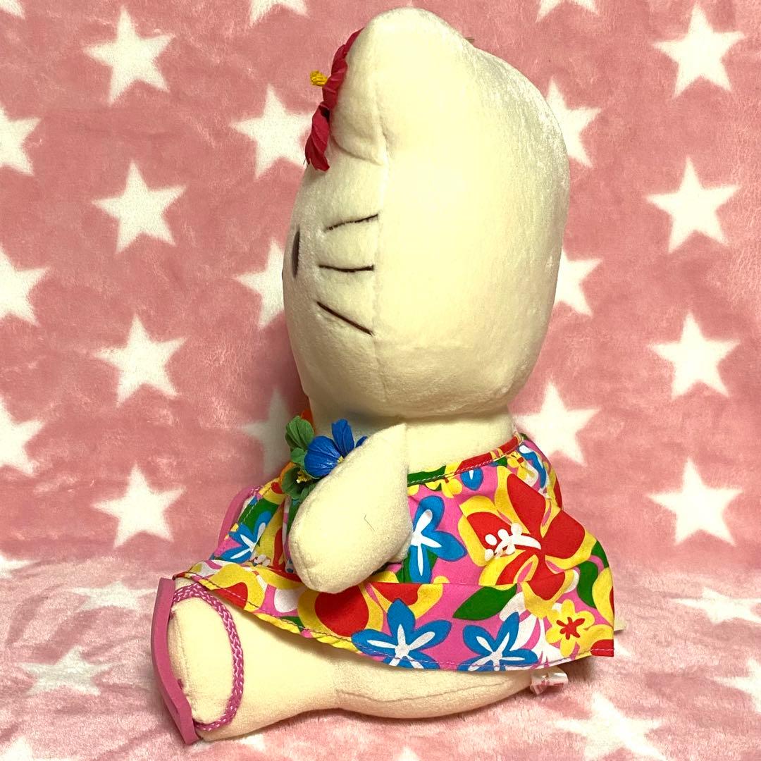 ハローキティ ハイビスカス キティ ぬいぐるみ 薄黄 サンリオ 非売品