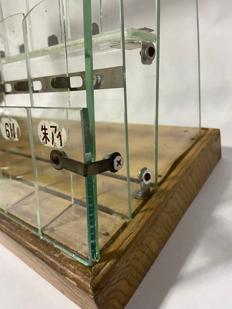 昭和レトロ ヨット鉛筆 販売用ディスプレイケース ガラス 店舗用什器
