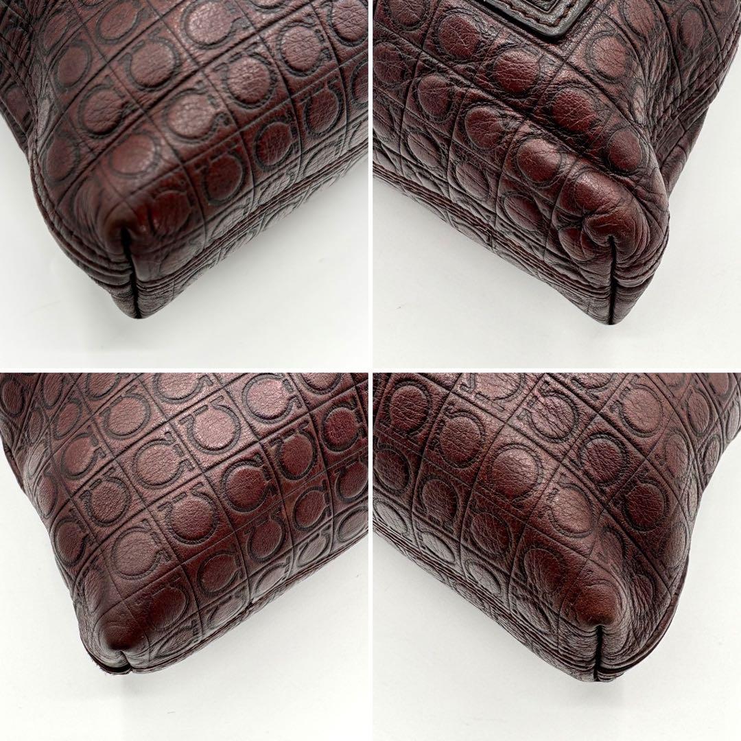 オールレザー 総柄 ガンチーニ サルバトーレフェラガモ 2way ブリーフケース