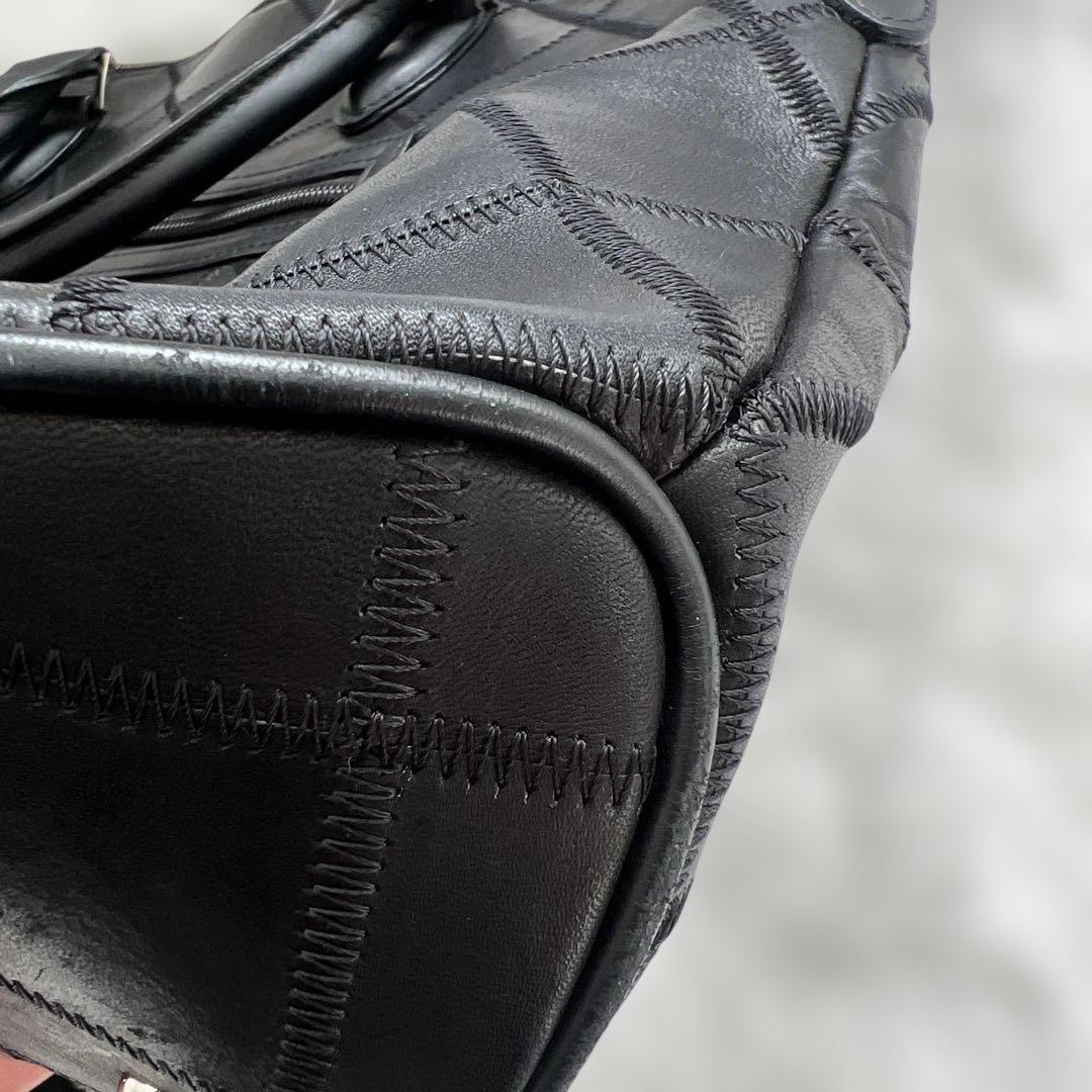 専用　TRION トライオン トートバッグ ボストントート（シボ革） パネル　ブ