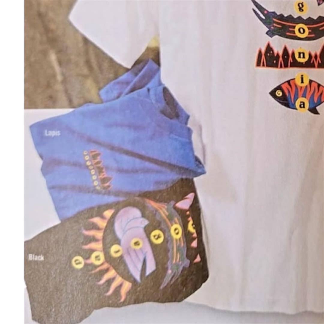 パタゴニア黒タグ雪なし生態系絶滅危惧種tシャツ90s レア