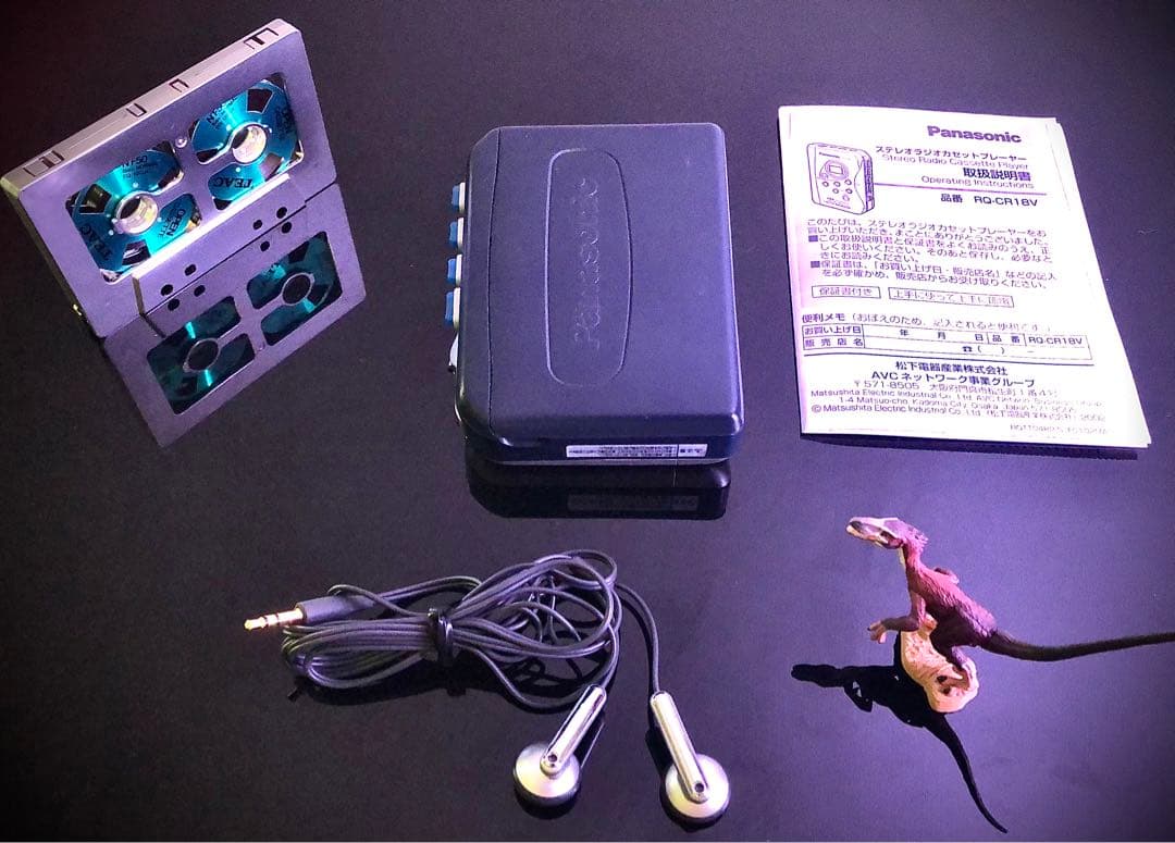 カセットプレーヤー PanasonicRQ-CR18V「 整備済み、完動超美品」