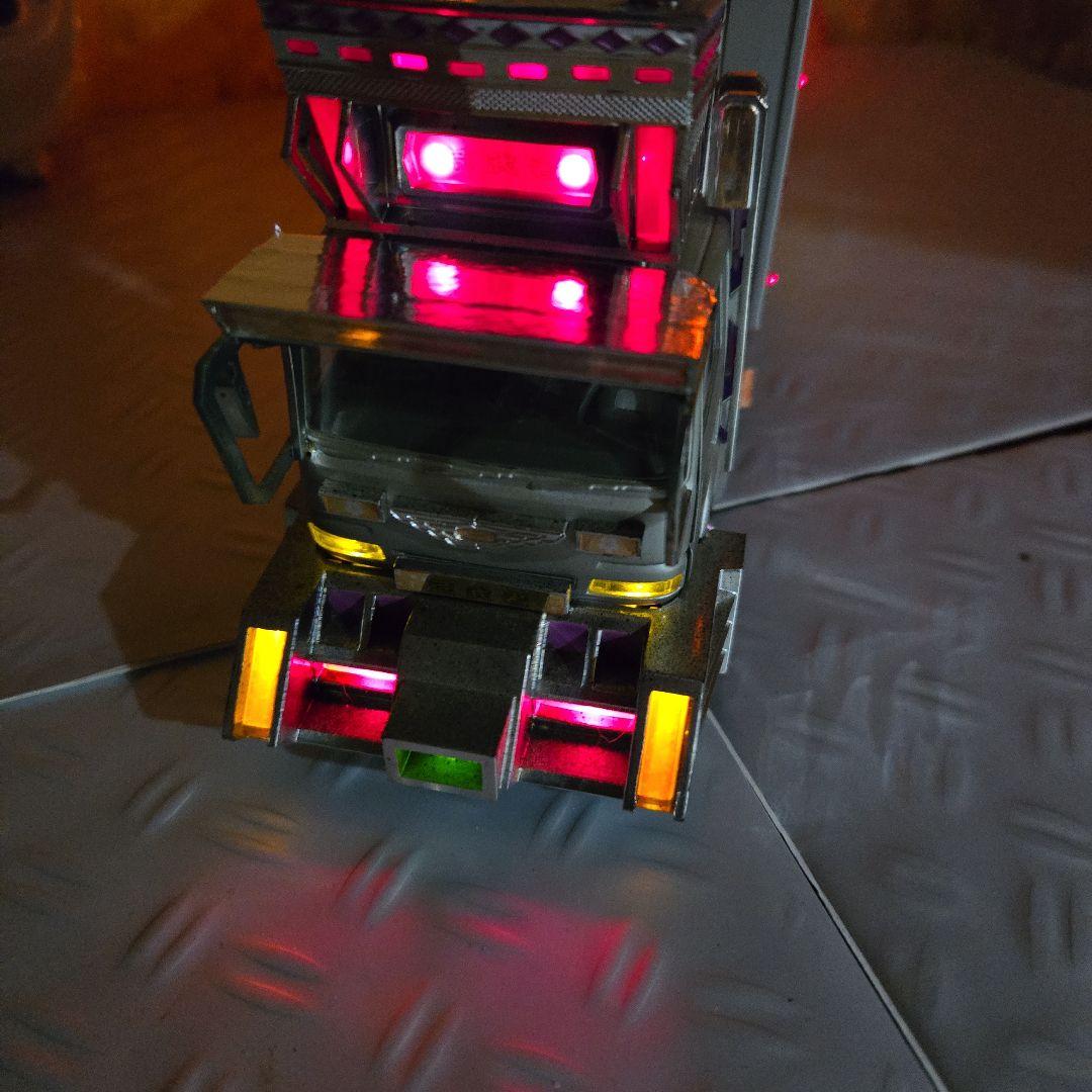 アオシマ1/43デコトラトレーラーラジコン荒武者リアルサウンド