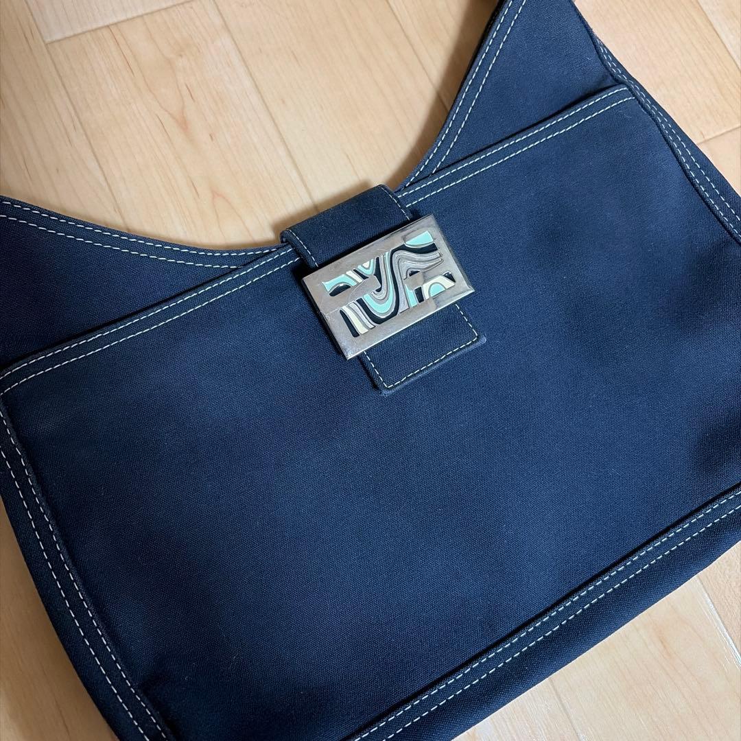 FENDI フェンディ マンマバケット マーブル デニム ショルダーバック 希少