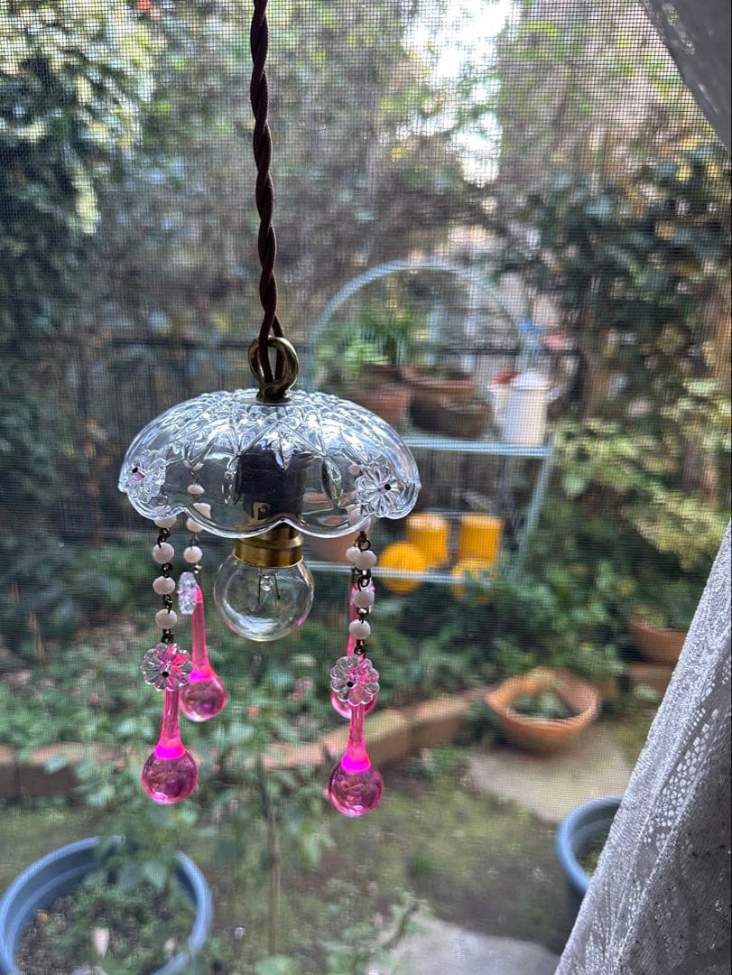 フランス アンティーク 濃く美麗なピンク・ムラーノガラスのミニ