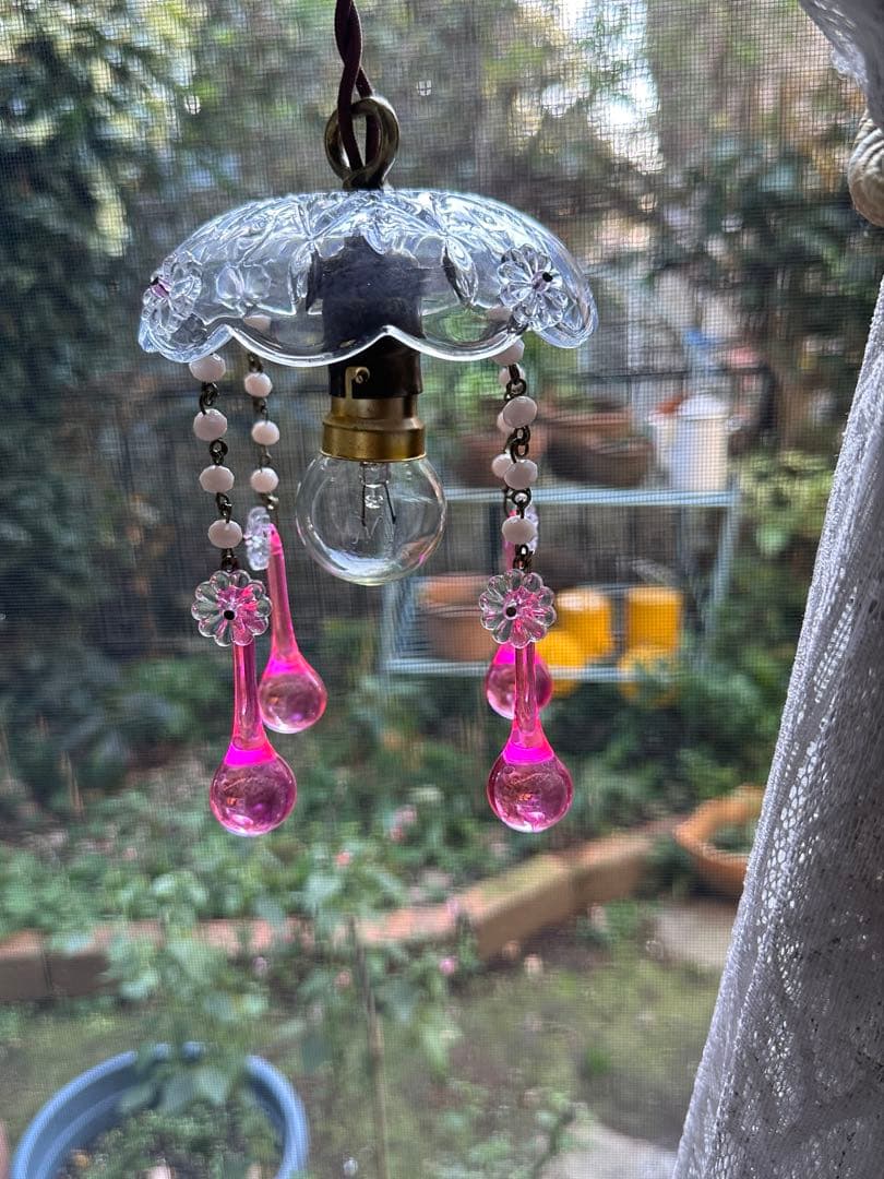 フランス アンティーク 濃く美麗なピンク・ムラーノガラスのミニ