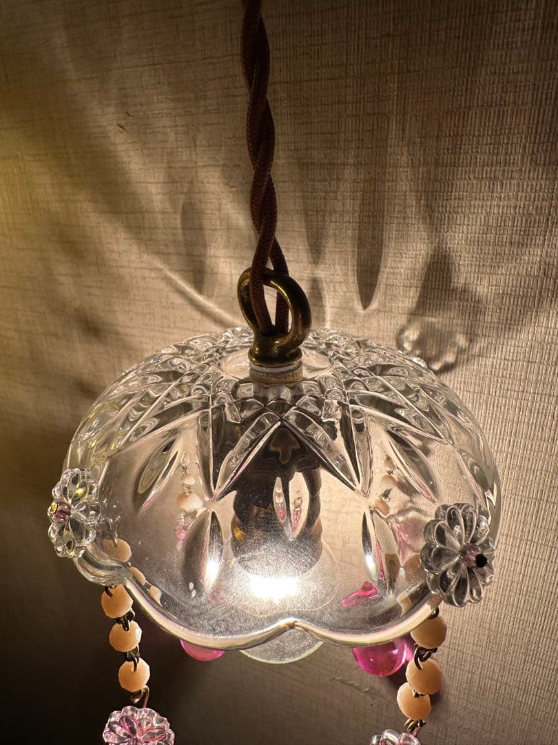 フランス アンティーク 濃く美麗なピンク・ムラーノガラスのミニ