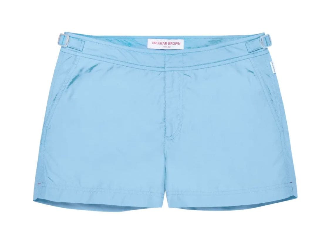 タグ付き】ORLEBAR BROWN ブルー トランクス水着 シルバー金具