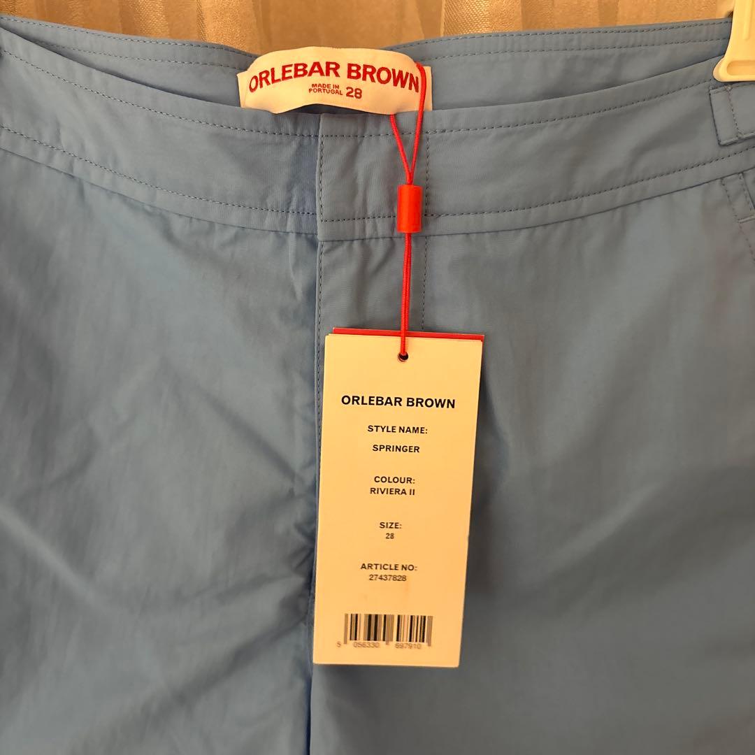 タグ付き】ORLEBAR BROWN ブルー トランクス水着 シルバー金具