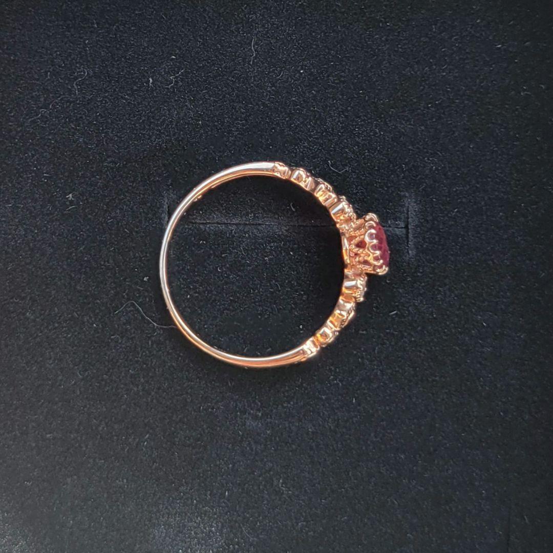 本日のみ　ガーネット　リング　13号　k10