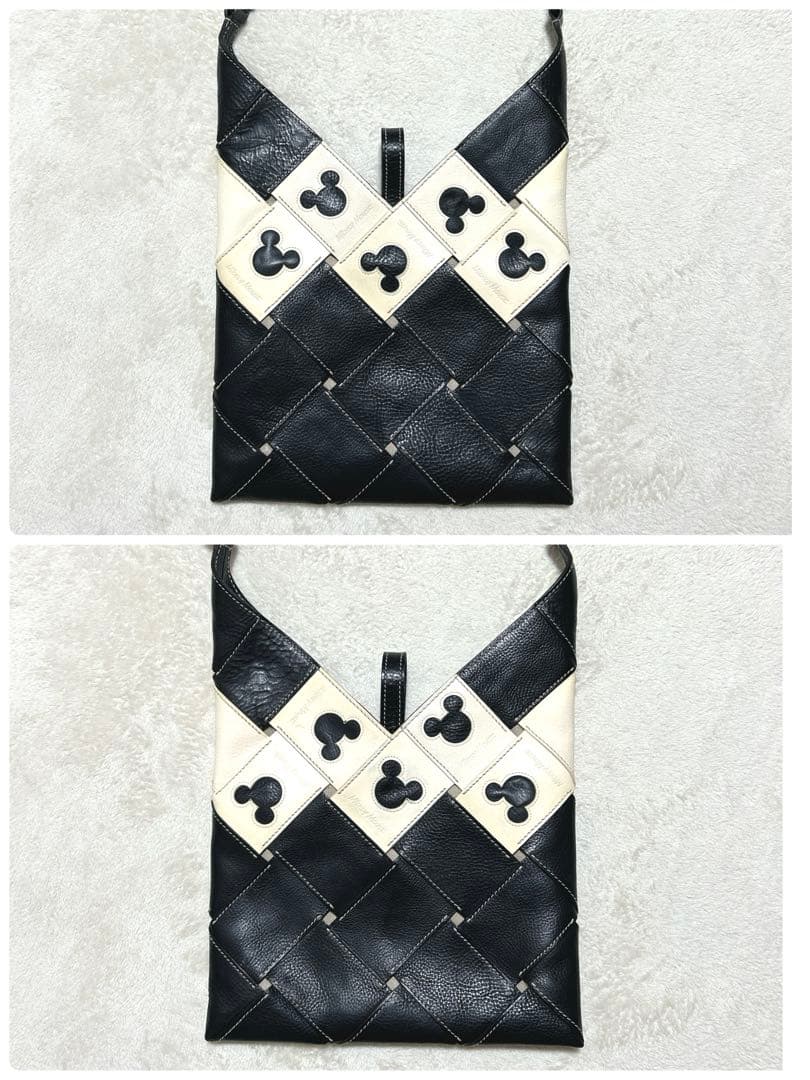 genten サスティナブルカットワーク 限定ミッキーマウス ショルダーバッグ