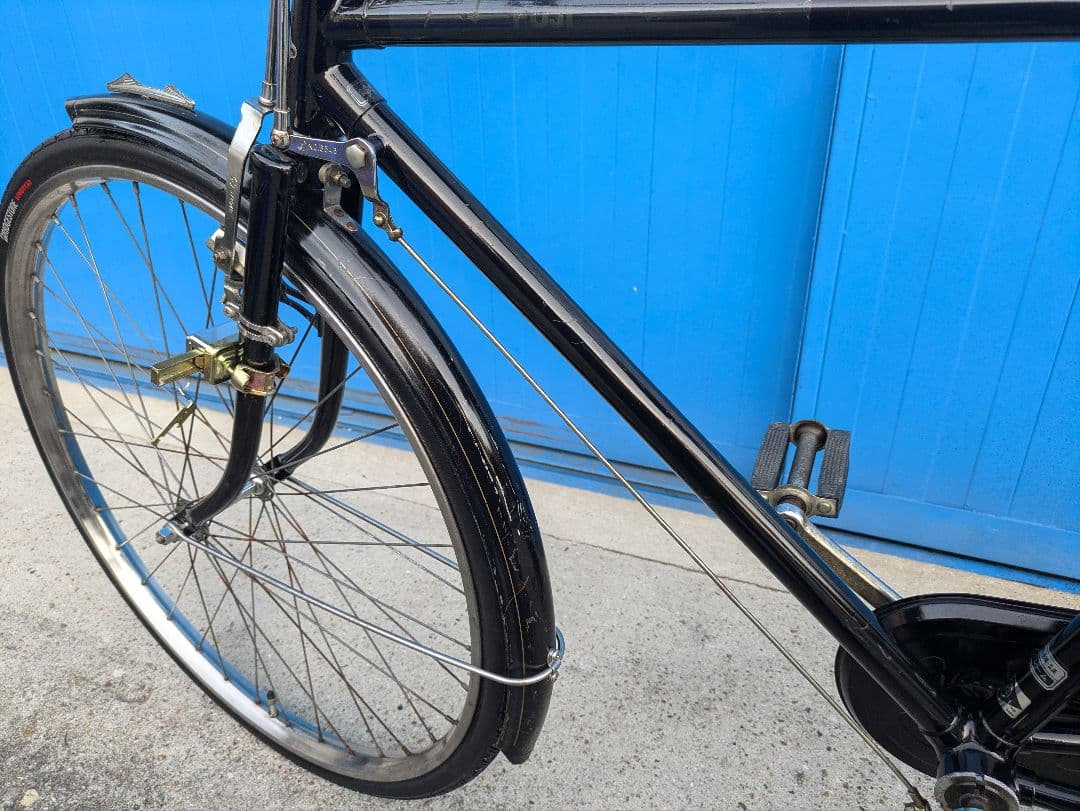 美品 富士 実用車 レトロ 自転車 ビンテージ 昭和 ロッドブレーキ