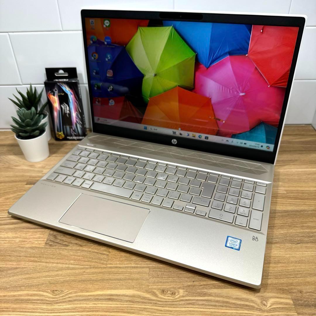 希少】HPセラミックホワイト☘8世代i5☘NVMe256+HDD1TB☘️