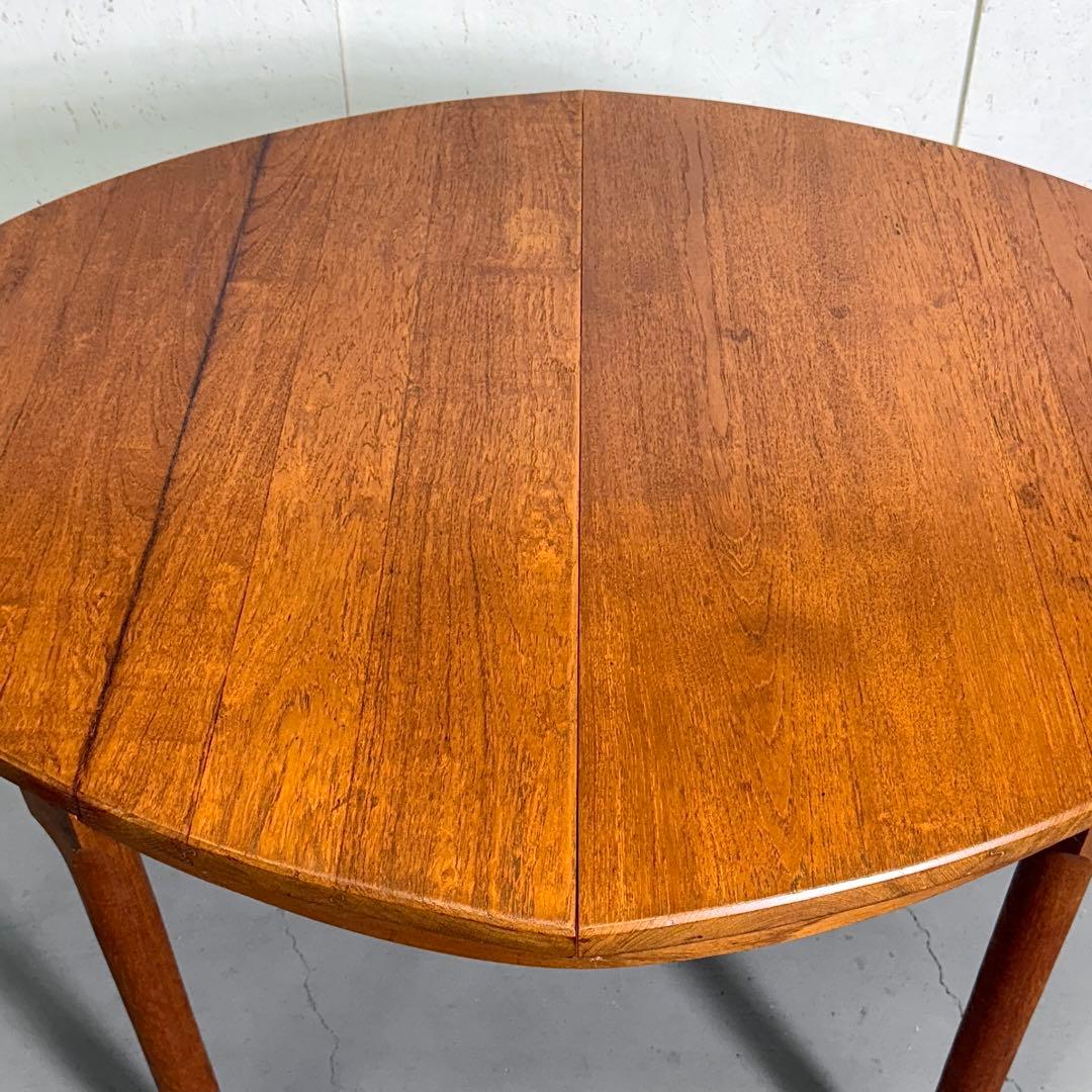 Remployヴィンテージ チーク オーバルダイニングテーブル(303)