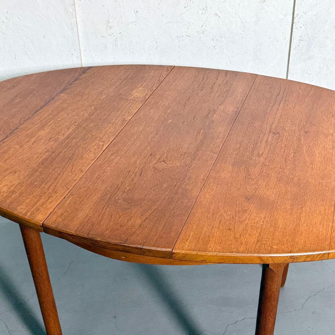 Remployヴィンテージ チーク オーバルダイニングテーブル(303)