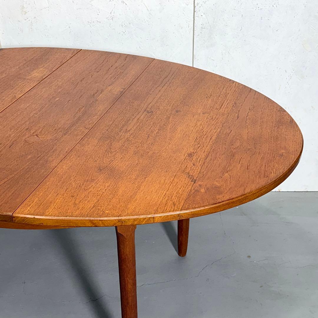 Remployヴィンテージ チーク オーバルダイニングテーブル(303)