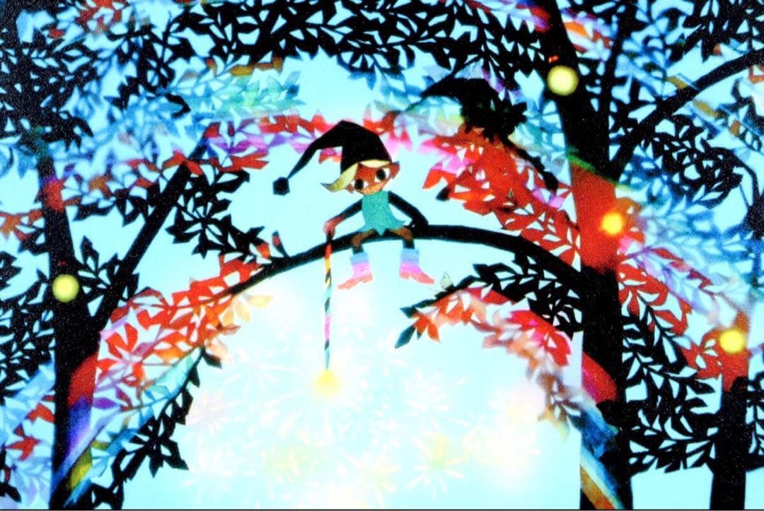 藤城清治版画線香花火