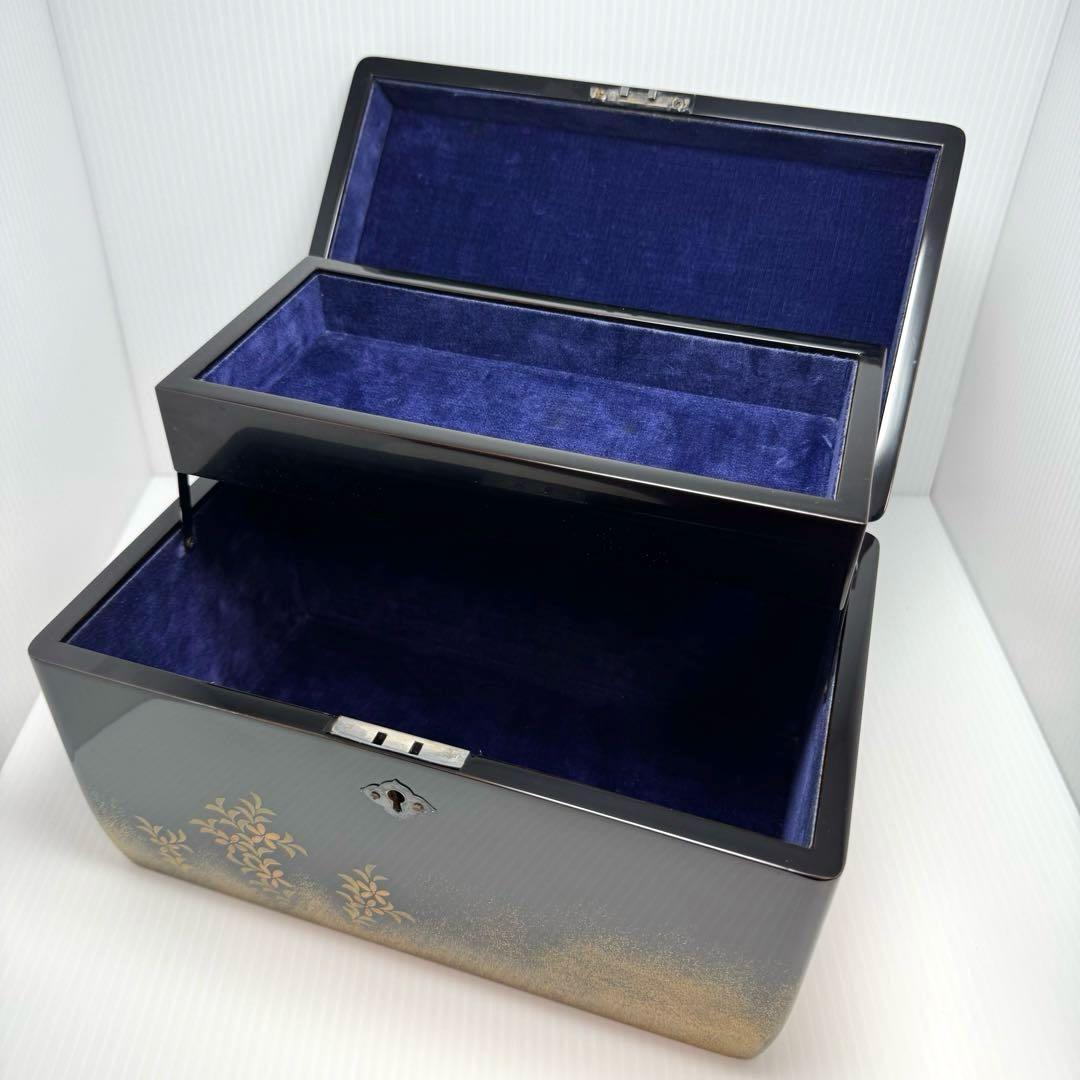 希少 未使用 輪島塗 宝石箱 宝物箱 鍵付き 漆器 伝統工芸 輪島漆器 工芸